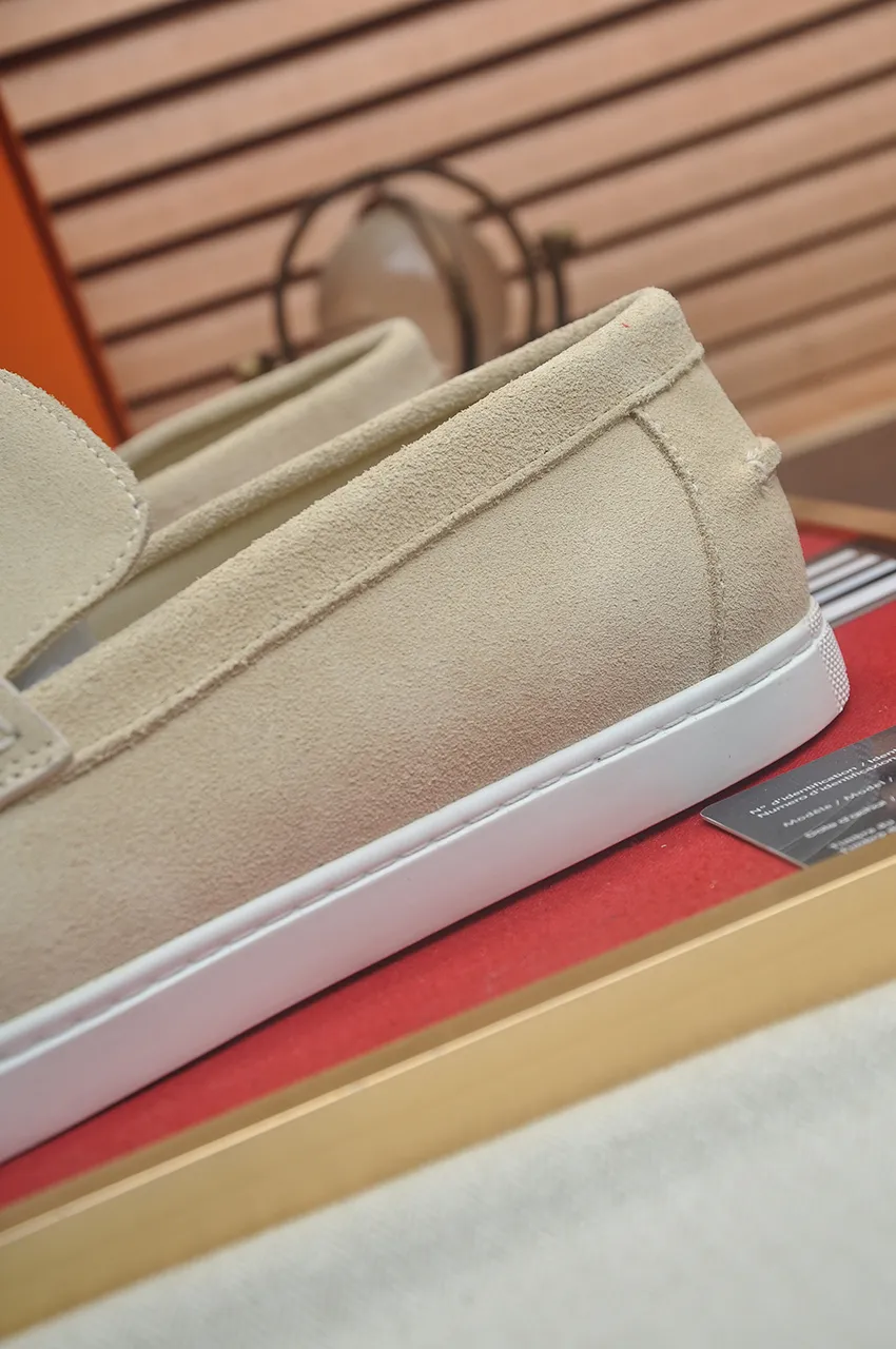 Men's Men's Shoes💰560💶[[HERMES]] (High-end Niuli) New 🍀 HERMES - top version of Hermès classic casual leather shoes! Made of imported original cowhide, the inner top layer is comfortable cowhide lining! Original wear-resistant rubber outsole! High quality products! Code number 39-45 (45 customized)
